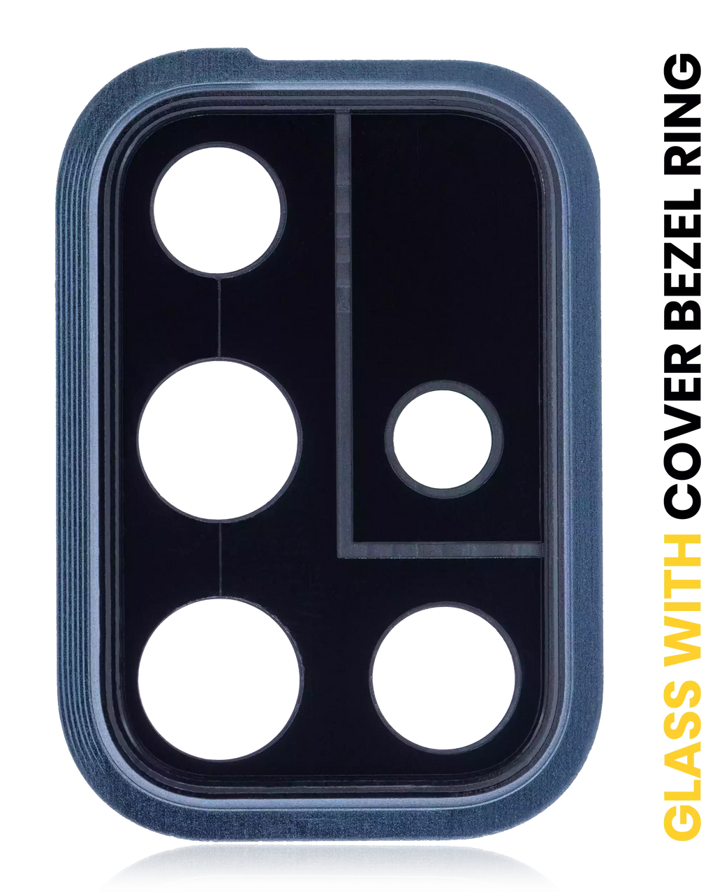 Kameralinse hinten mit Rahmen für Samsung Galaxy A71 Prism Crush Black