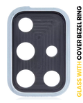 Kameralinse hinten+Abdeckung+Rahmenring Samsung Galaxy A71 Prism Crush Blue