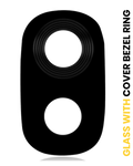 Rear Camera Lens with Frame Ring for Samsung Galaxy J3 (J337 / 2018) (Black)