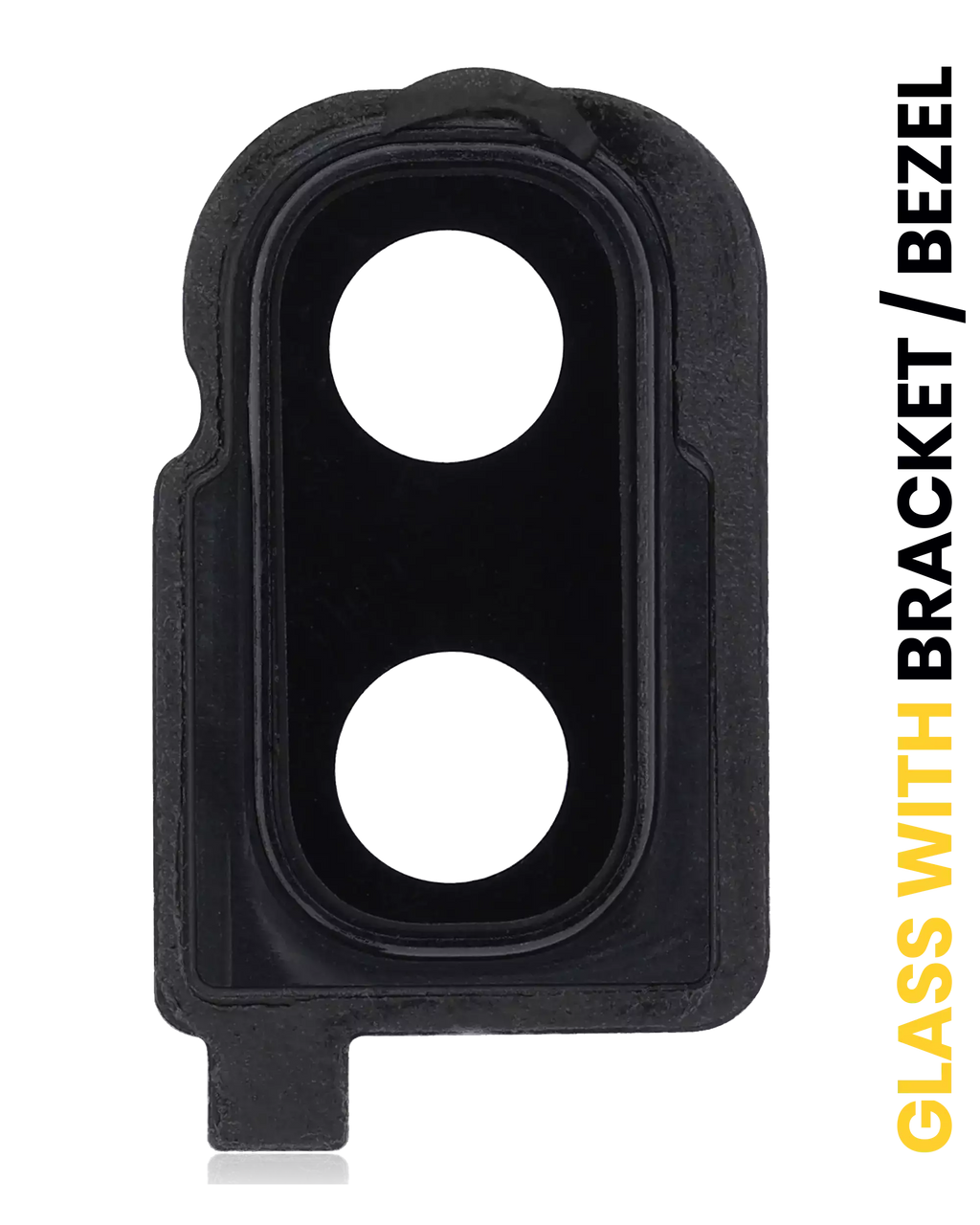 Rear Camera Lens with Holder / Frame for Samsung Galaxy Z Flip 4G (F700) / Z Flip 5G (F707) (Mirror Black)