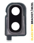 Rear camera lens with holder / frame for Samsung Galaxy Z Flip 4G (F700) / Z Flip 5G (F707) (Mystic Gray)