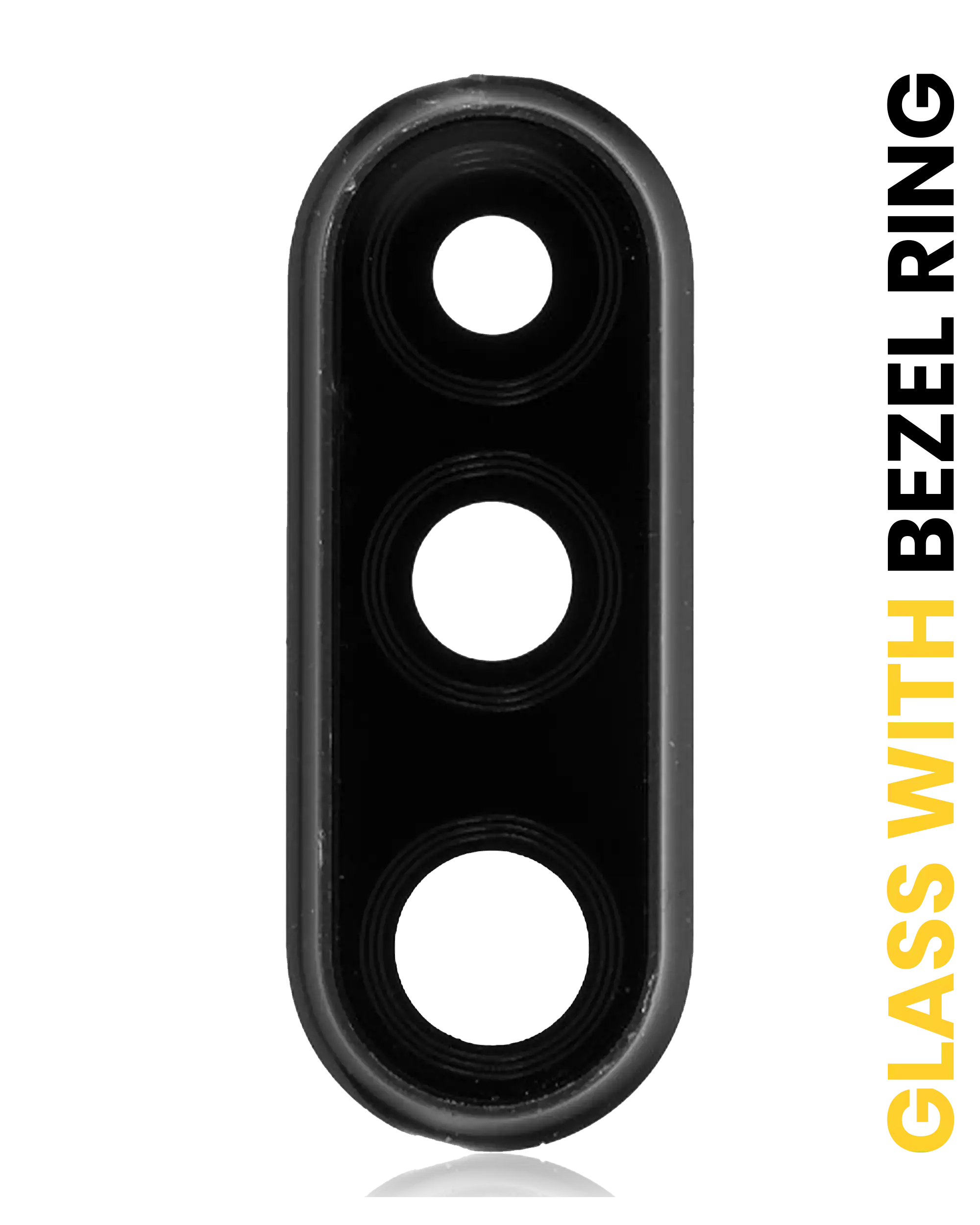 Kameralinse hinten mit Rahmenring für Huawei P30 Lite Schwarz (Qualität A)