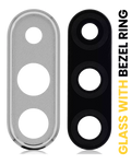 Rear camera lens with frame ring for Huawei P30 Lite (Pearl White) (6GB RAM)