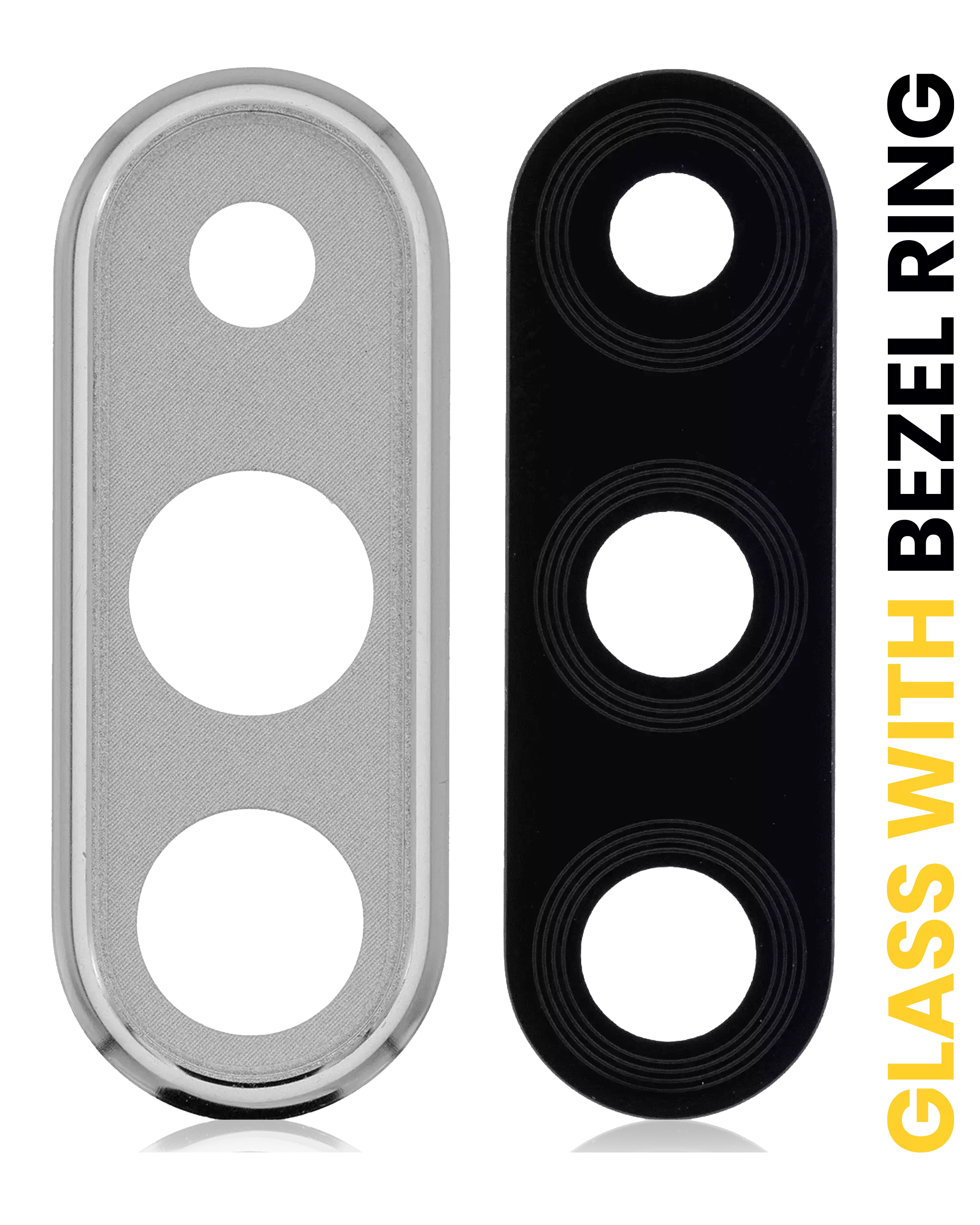 Rear camera lens with frame ring for Huawei P30 Lite (Pearl White) (6GB RAM)