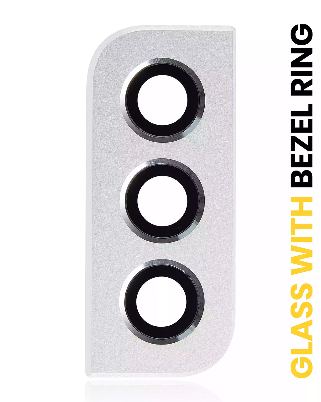 Kameralinse hinten mit Bezel-Ring für Samsung Galaxy S22 / S22 Plus (Weiß)