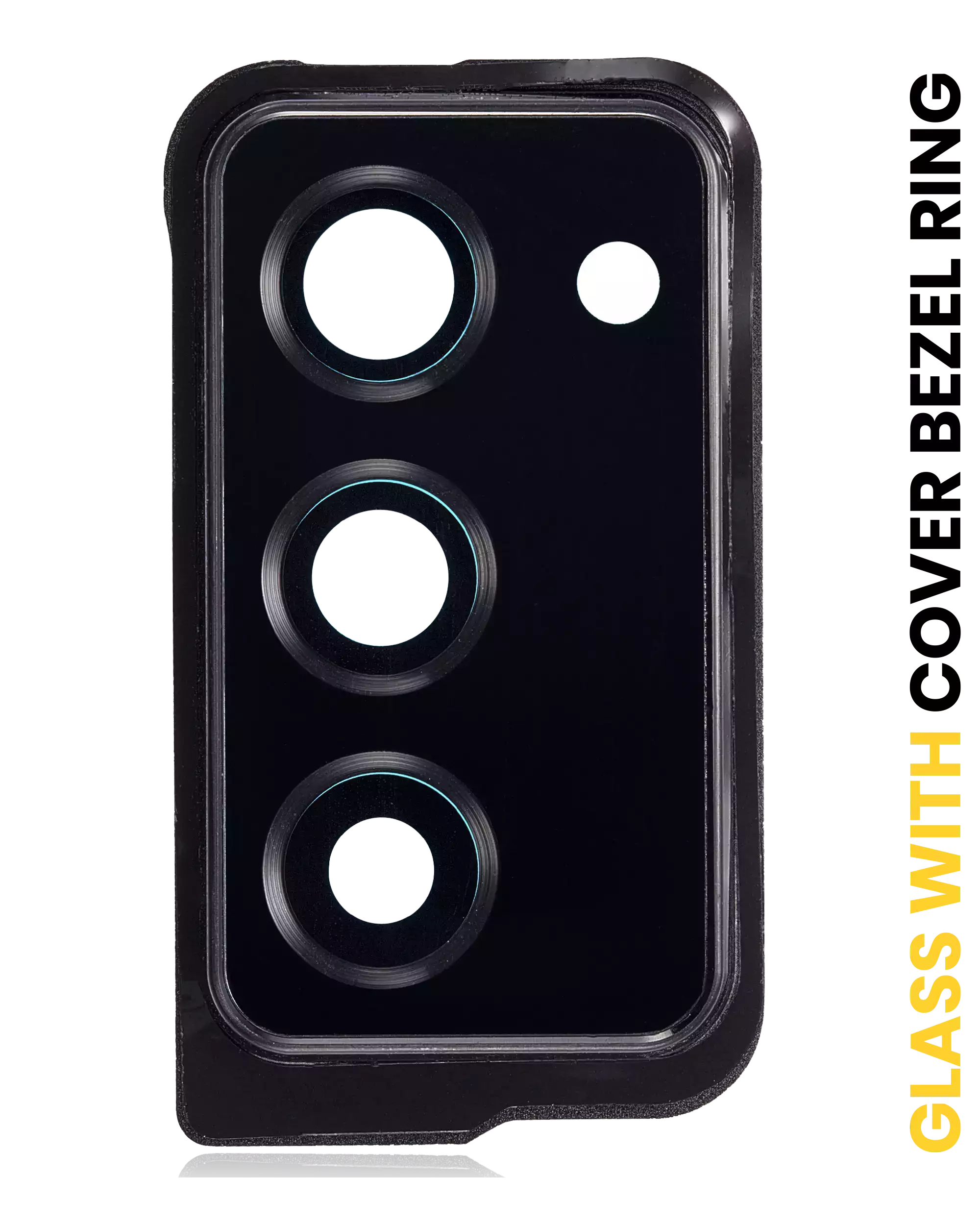 Kameralinse hinten mit Rahmen für Samsung Galaxy Z Fold 2 5G Mystic Black