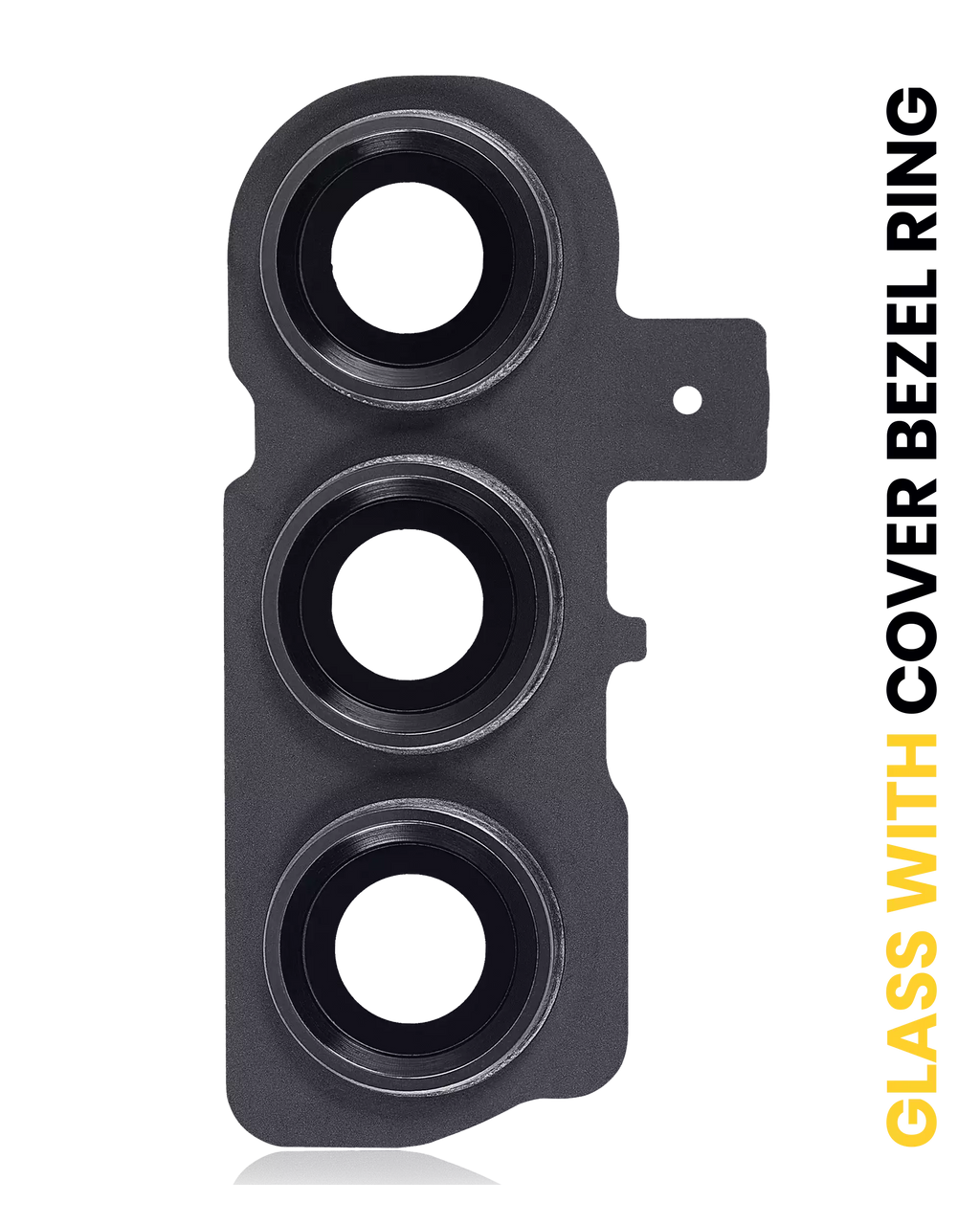 Rear Camera Lens with Cover and Frame for Samsung Galaxy S23 5G / S23 Plus 5G (Phantom Black)