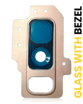 Kameralinse hinten mit Rahmen für Samsung Galaxy S9 Plus (Sunrise Gold)