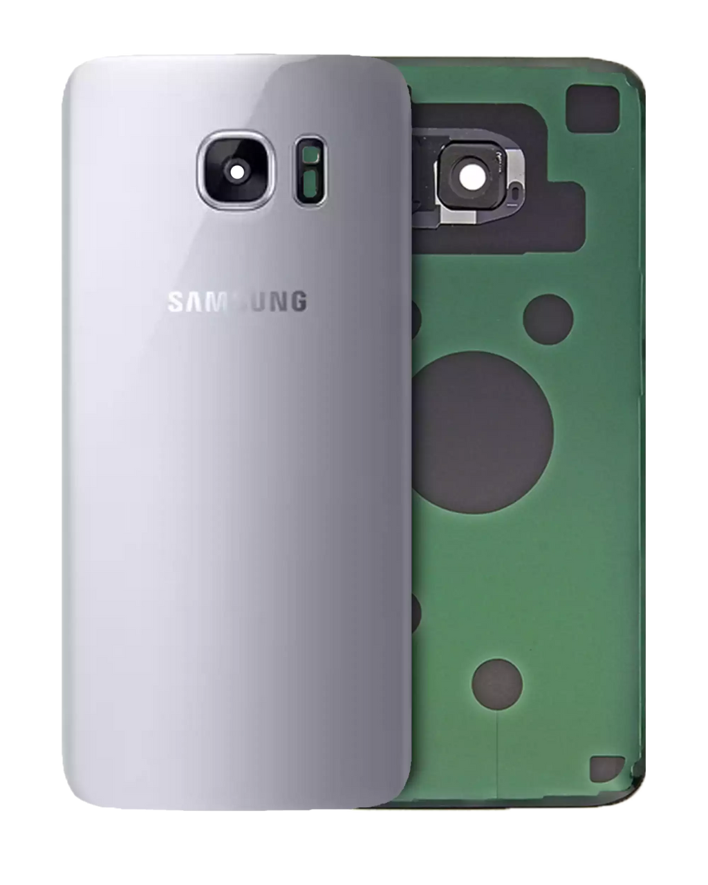 Backcover für Samsung Galaxy S7 Edge (Service Pack) (Silber Titanium)