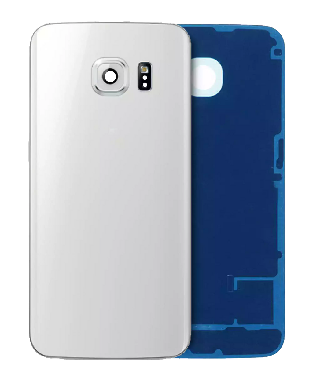 Backcover mit Kameralinse für Samsung Galaxy S6 Edge (Service Pack) (Weiß)
