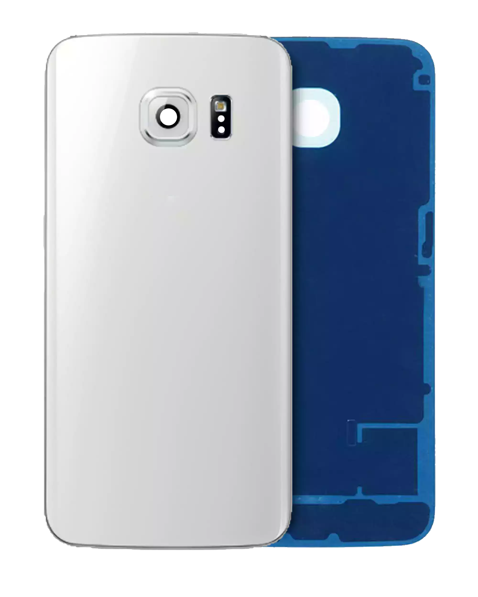 Backcover mit Kameralinse für Samsung Galaxy S6 Edge (Service Pack) (Weiß)
