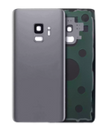 Rückabdeckung Glas mit Kameralinse für Samsung Galaxy S9 (Service Pack) (Titanium Grau)