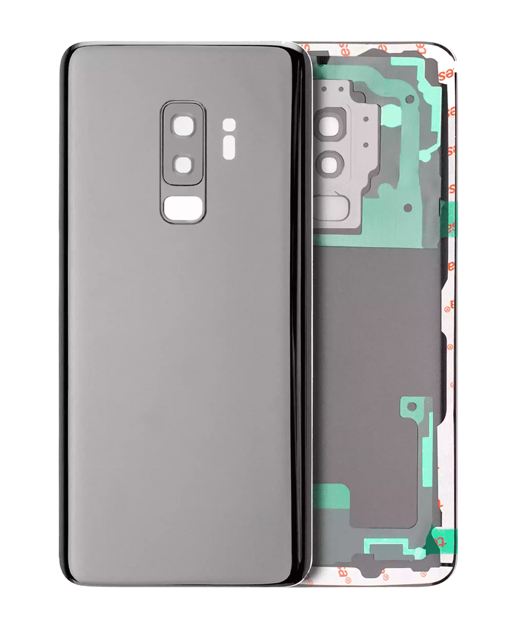 Backcover mit Kameralinse für Samsung Galaxy S9 Plus (Service Pack) (Titanium Grau)