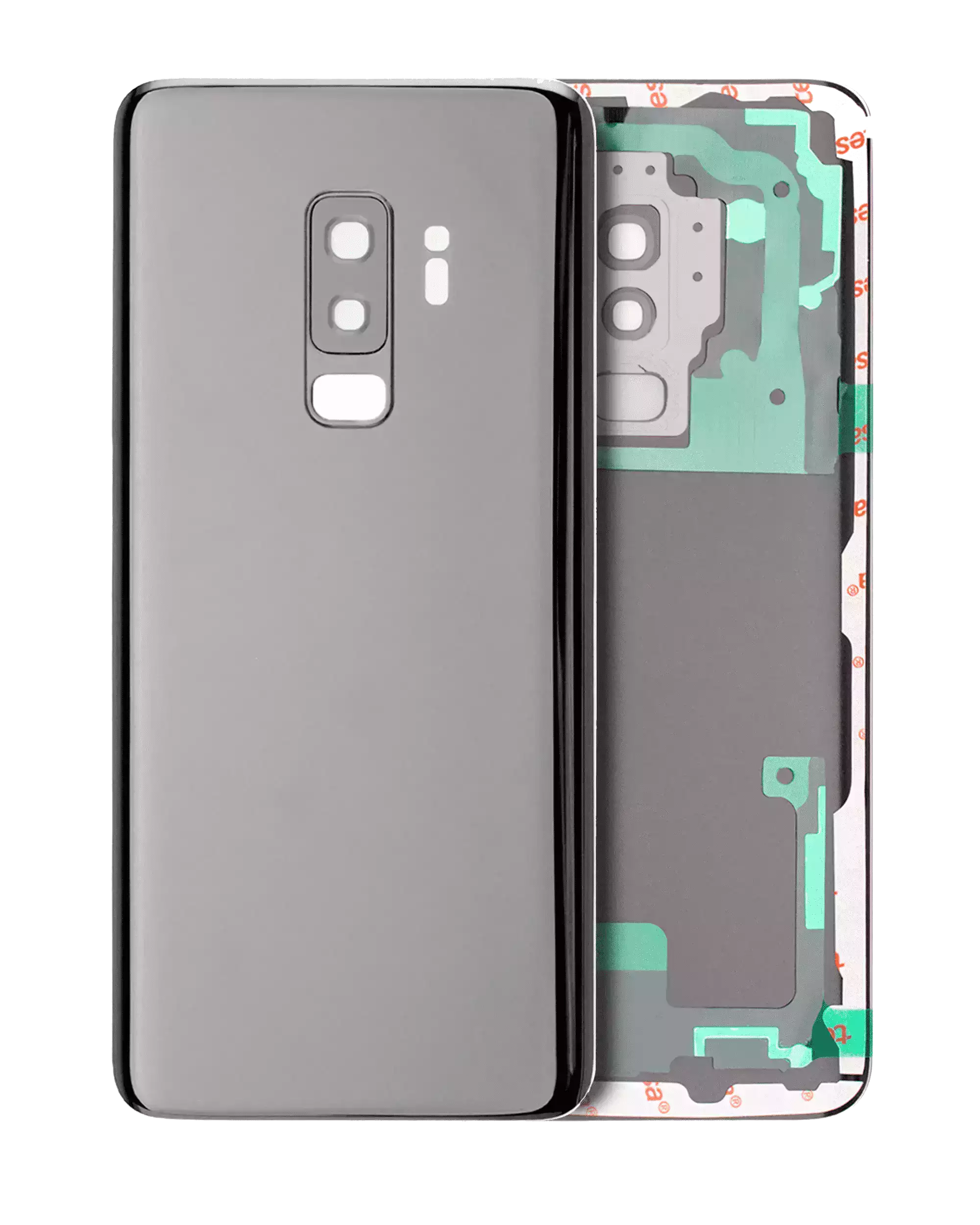 Backcover mit Kameralinse für Samsung Galaxy S9 Plus (Service Pack) (Titanium Grau)