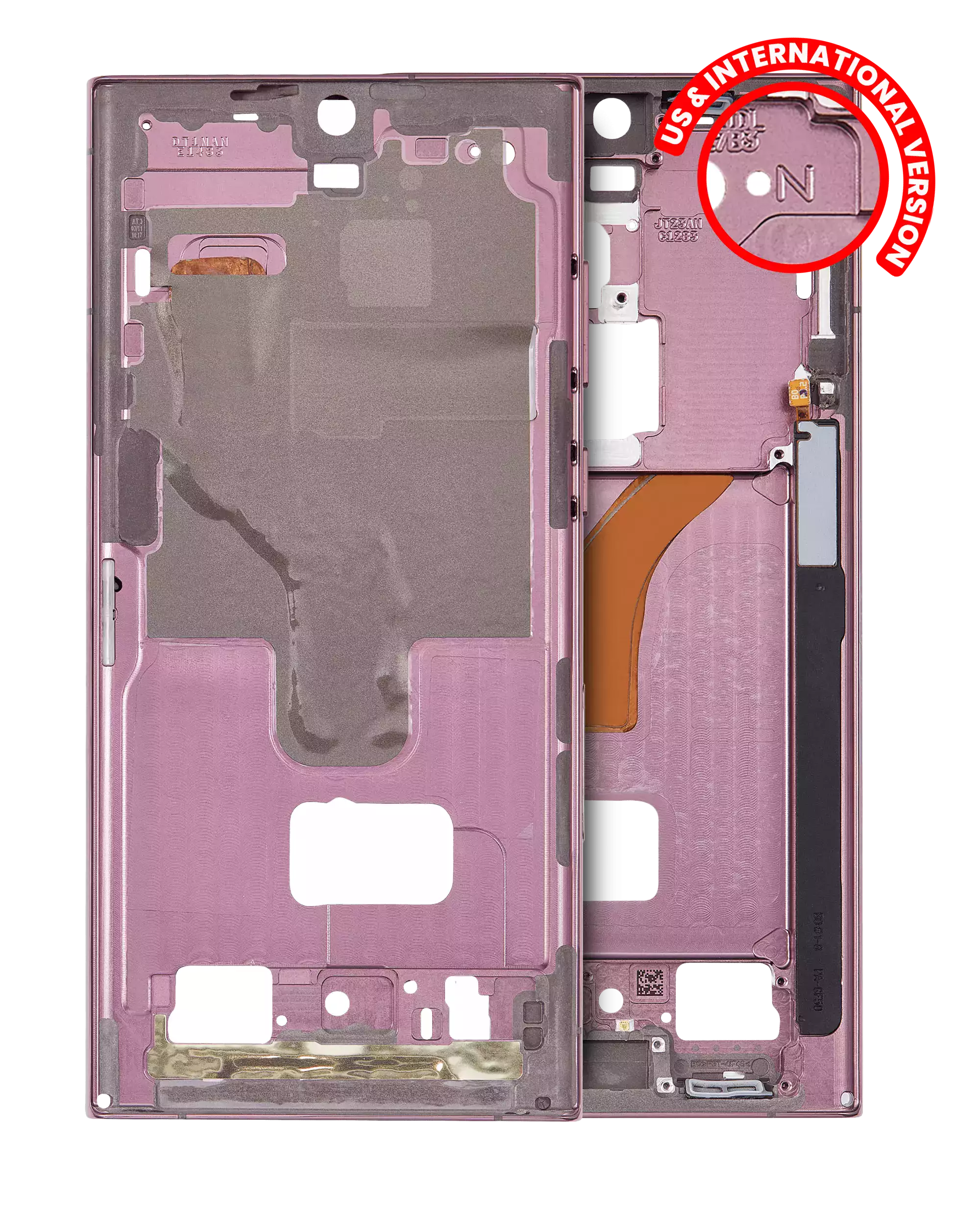 Samsung Galaxy S22 Ultra Midframe/Rahmen Burgundy