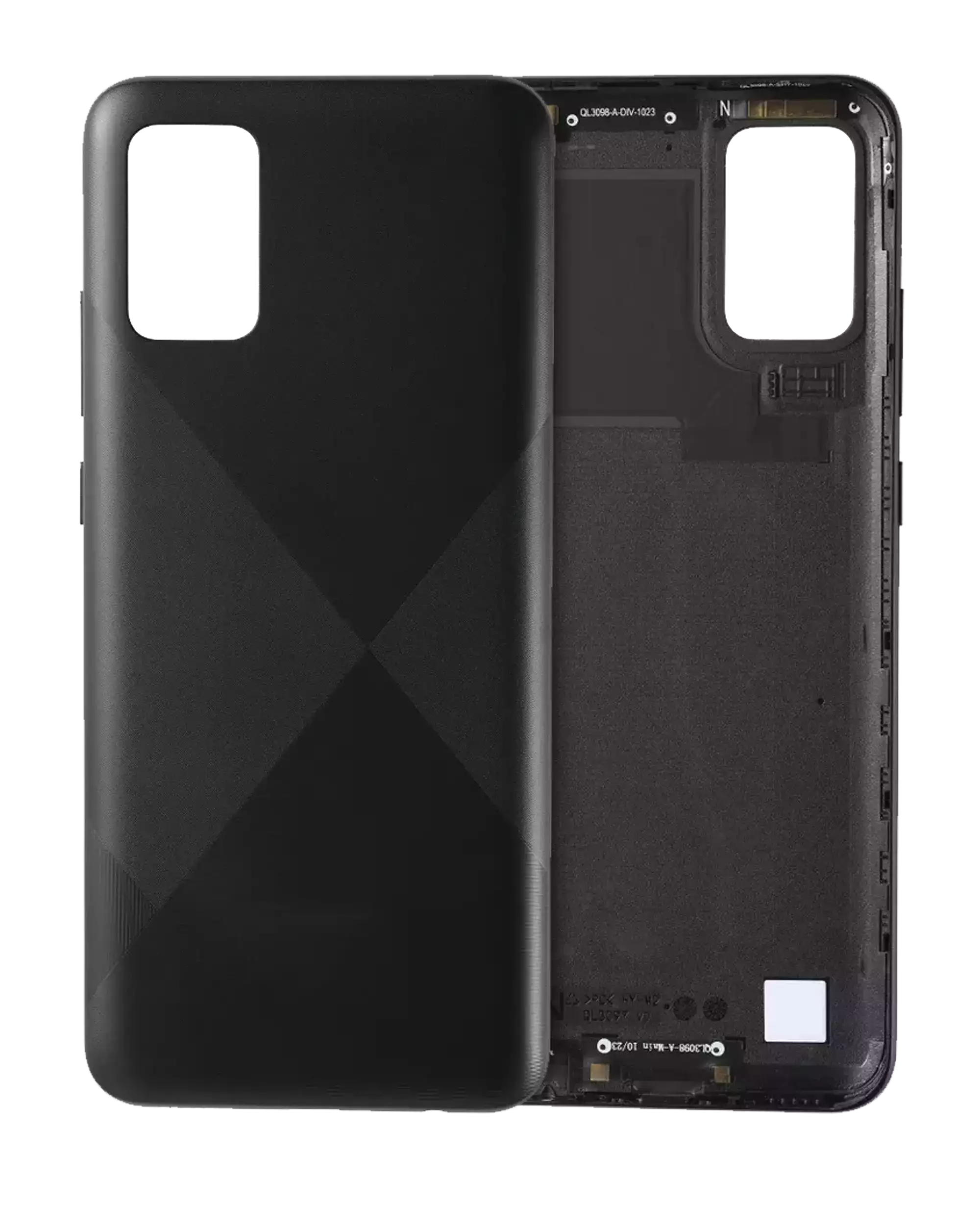 Back Cover for Samsung Galaxy A02S (A025 / 2020) (Service Pack) (Black)