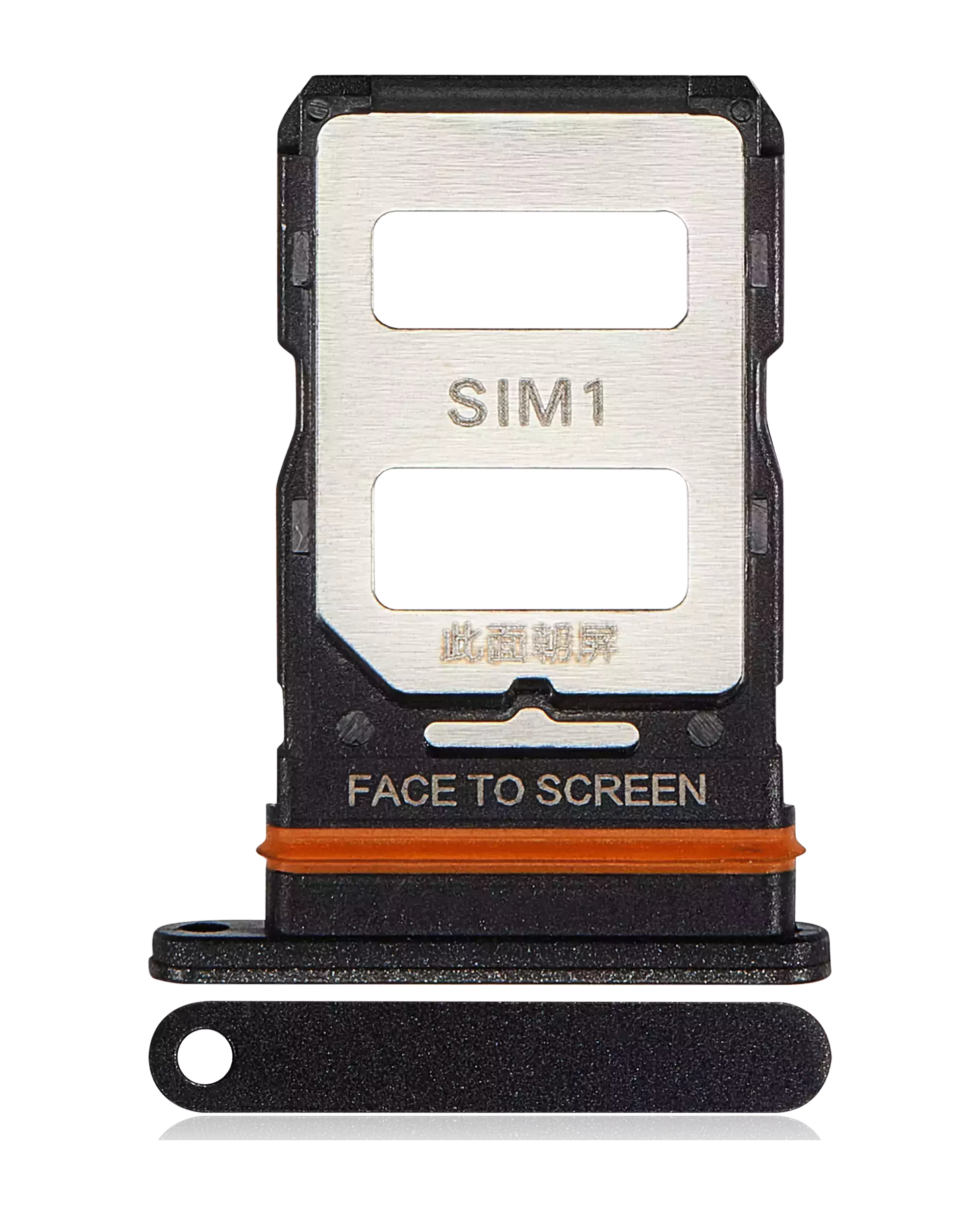 SIM-Kartenfach für Xiaomi Redmi Note 12 Pro Plus (Obsidian Black)