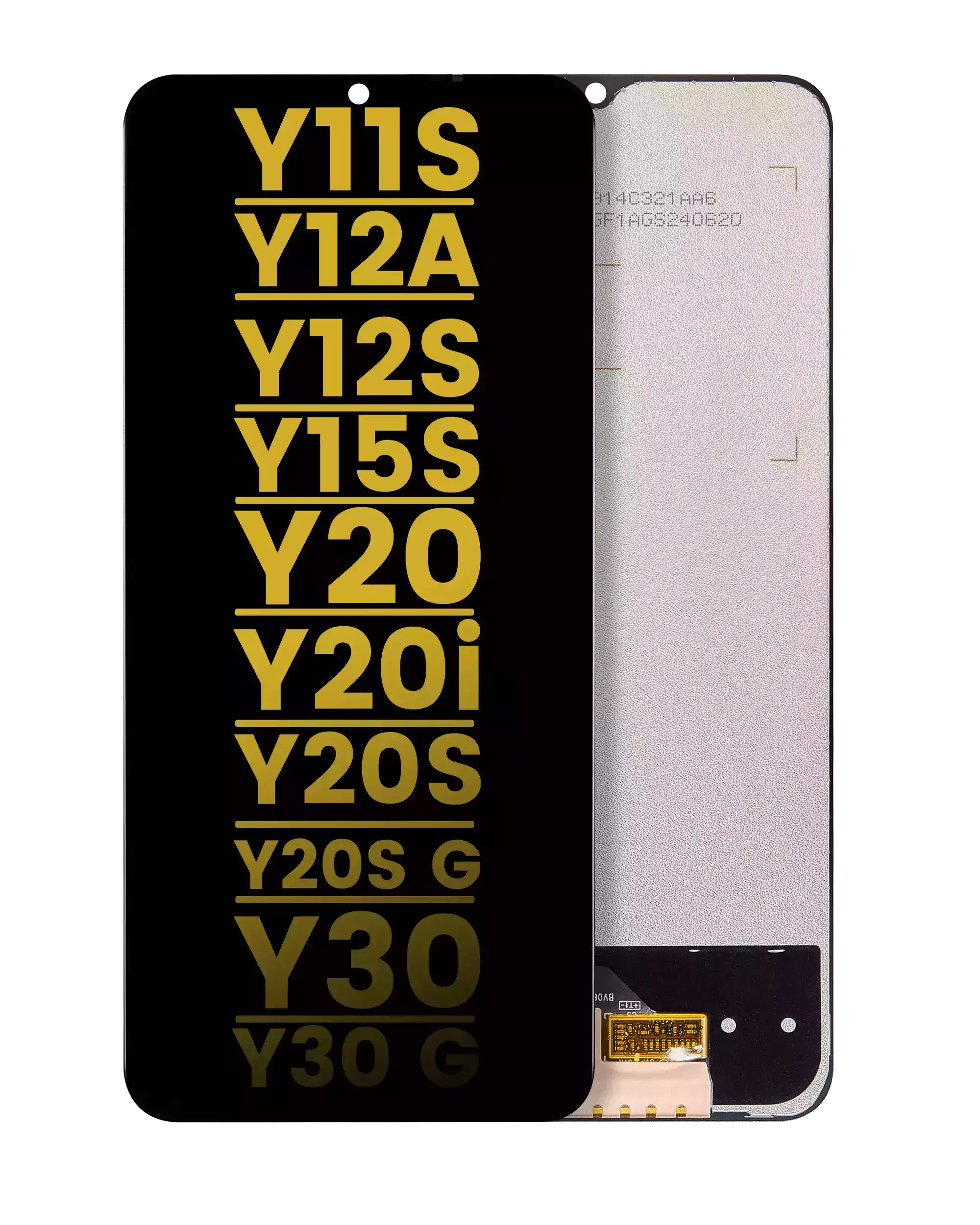 Frameless LCD Display for Vivo Y11s / Y12a / Y12s / Y15s / Y20 / Y20i / Y20s / Y20s G / Y30 / Y30g (Refurbished) (All Colors)