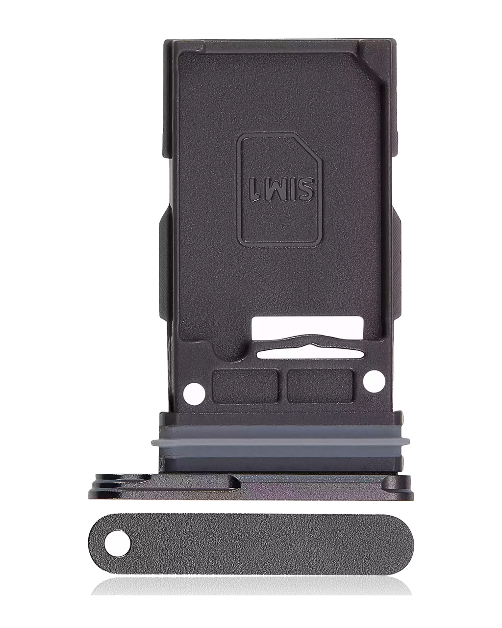 Single SIM Card Tray for Samsung Galaxy S24 Ultra 5G (Titanium Black)