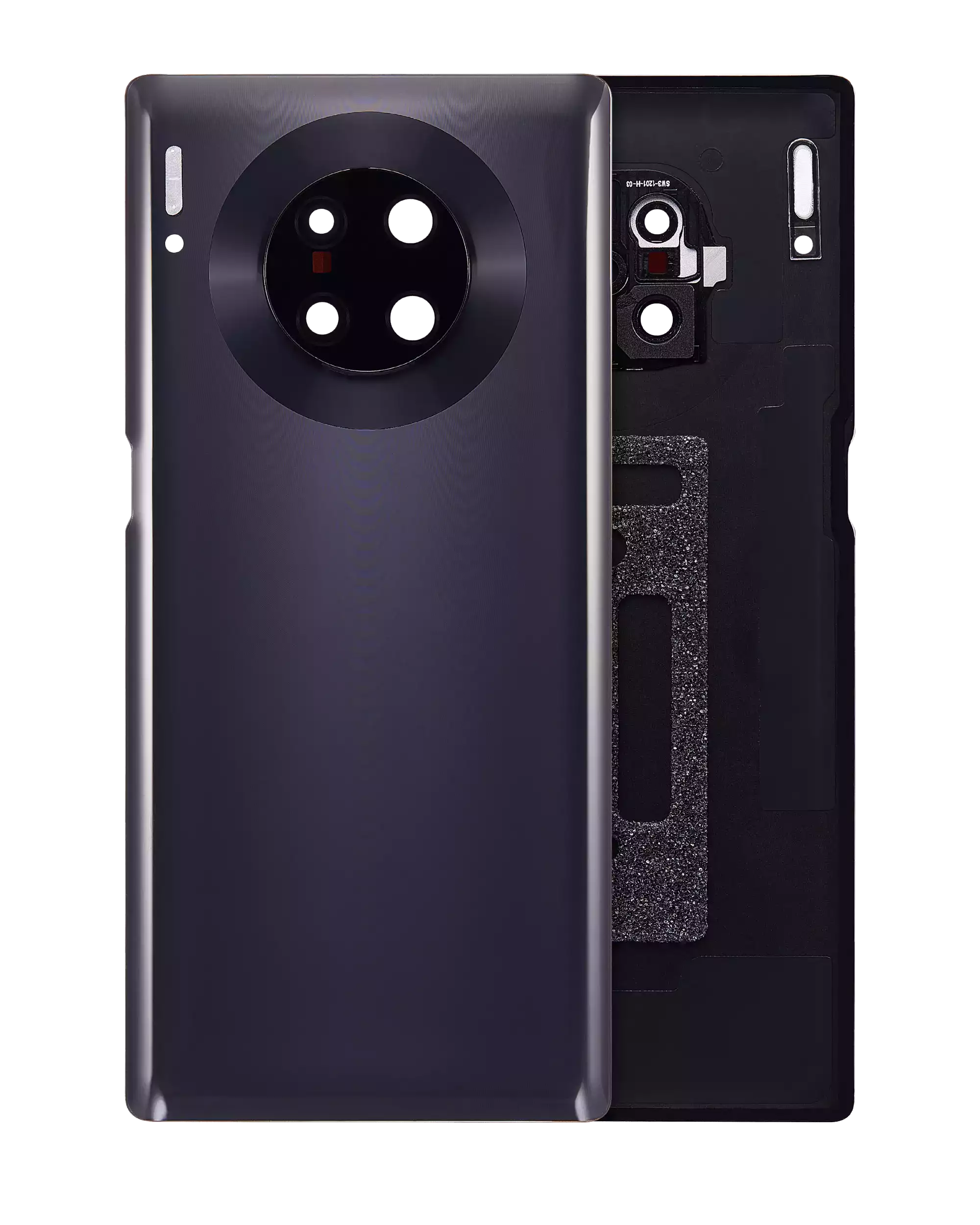 Backcover-Glas mit Kameralinse für Huawei Mate 30 Pro (Schwarz)