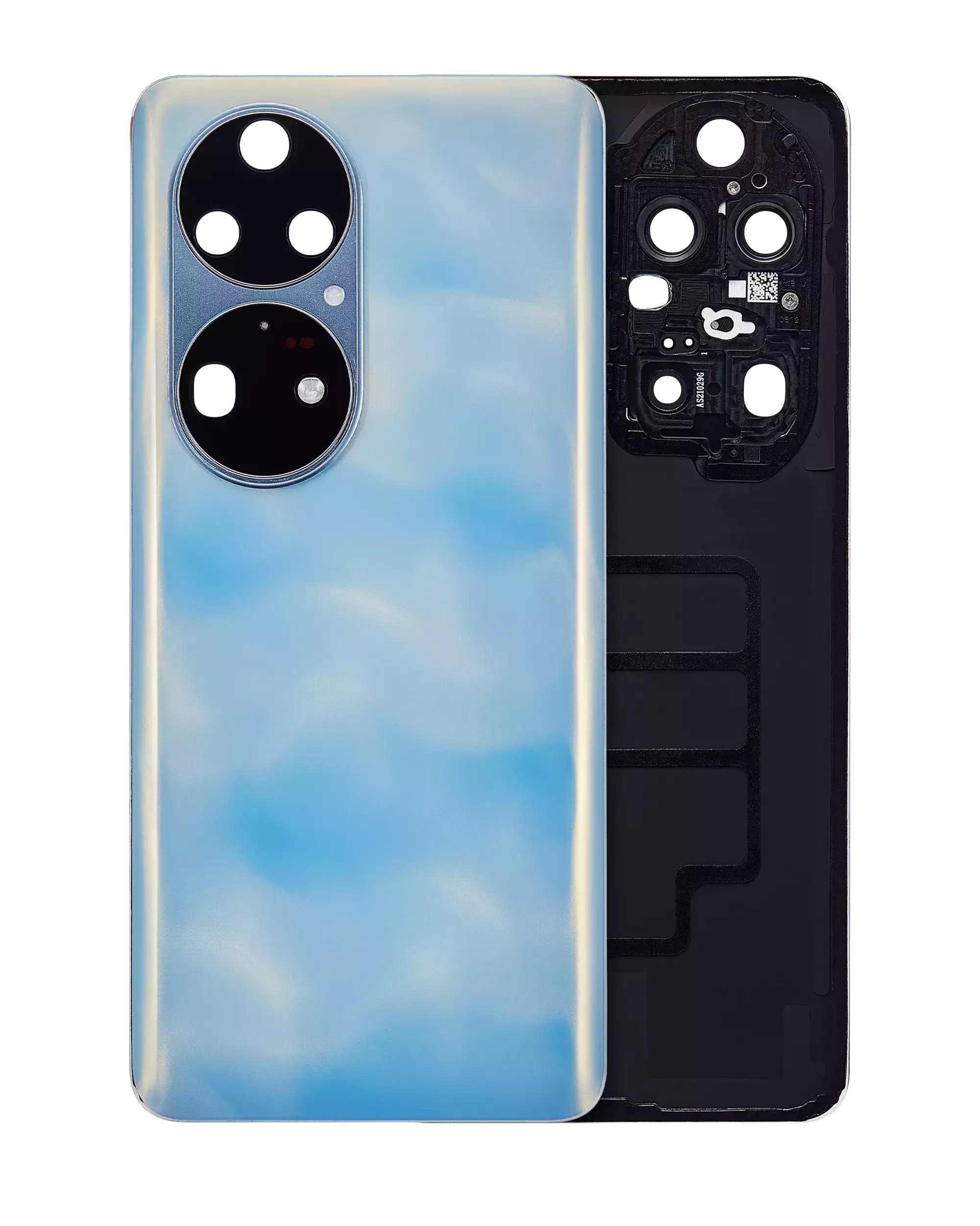 Backcover-Glas mit Kameralinse für Huawei P50 Pro (Blau)