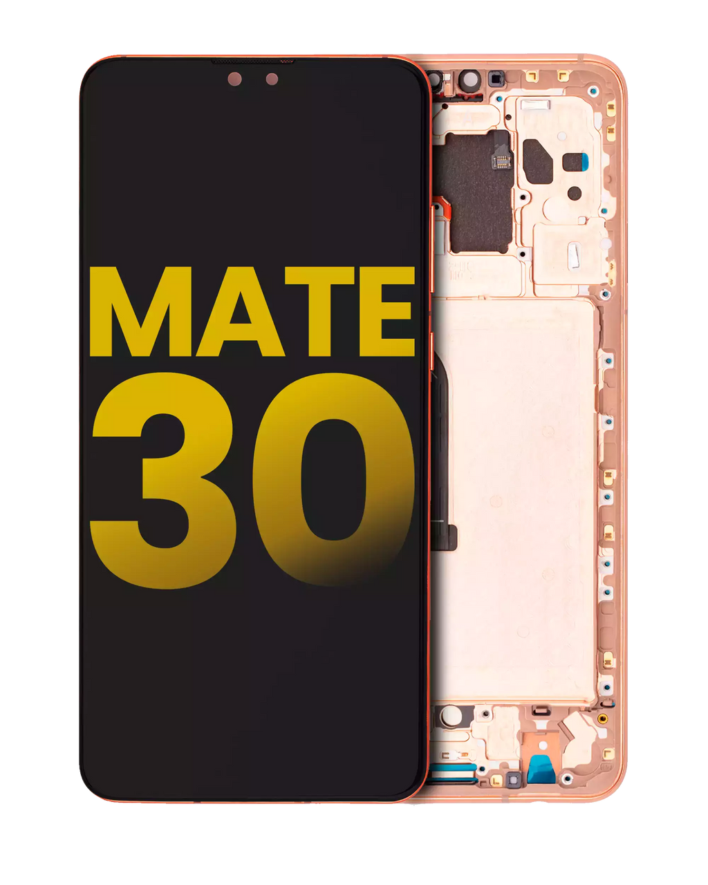 LCD Display with Frame for Huawei Mate 30 (Refurbished) (Orange)