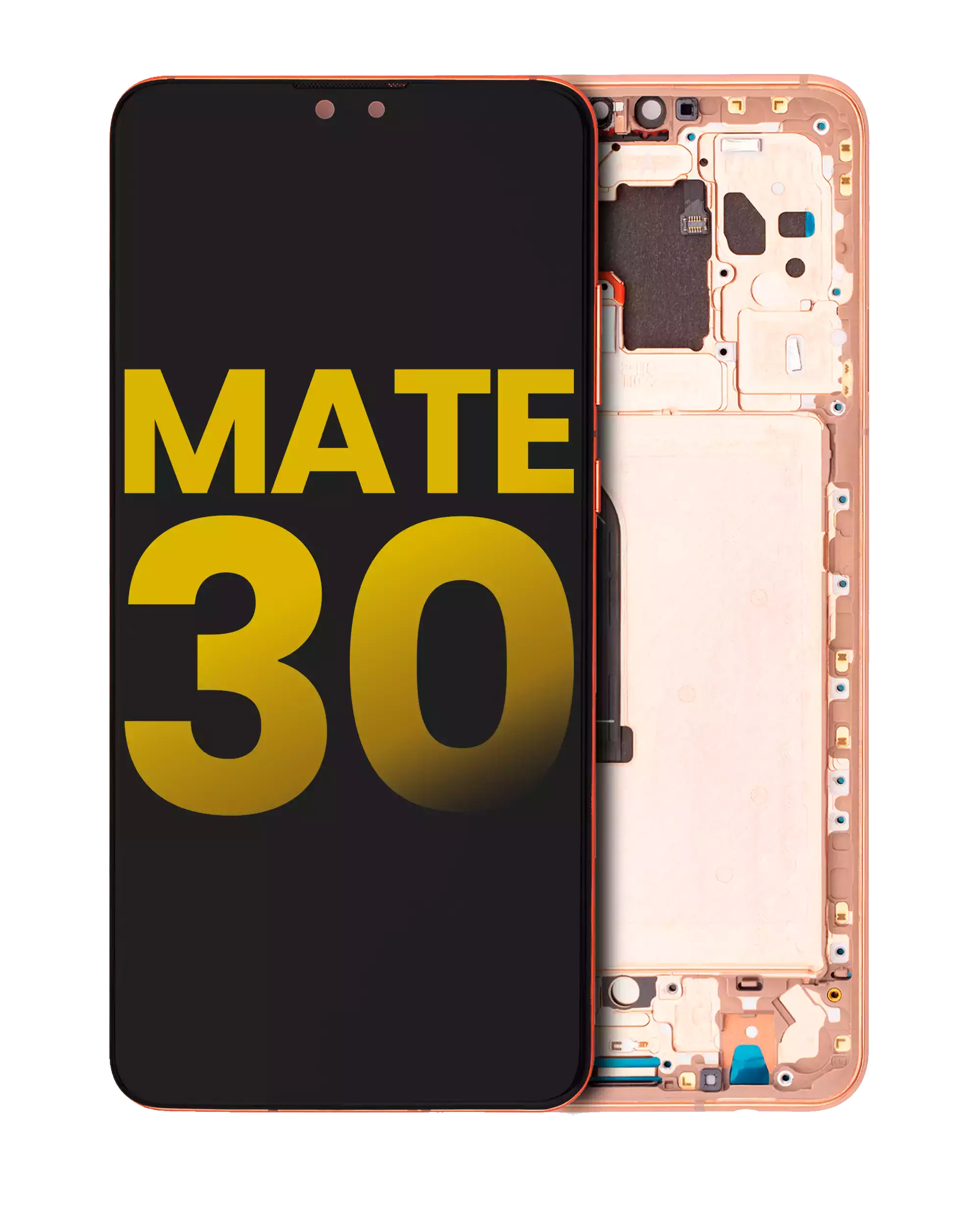 LCD Display with Frame for Huawei Mate 30 (Refurbished) (Orange)