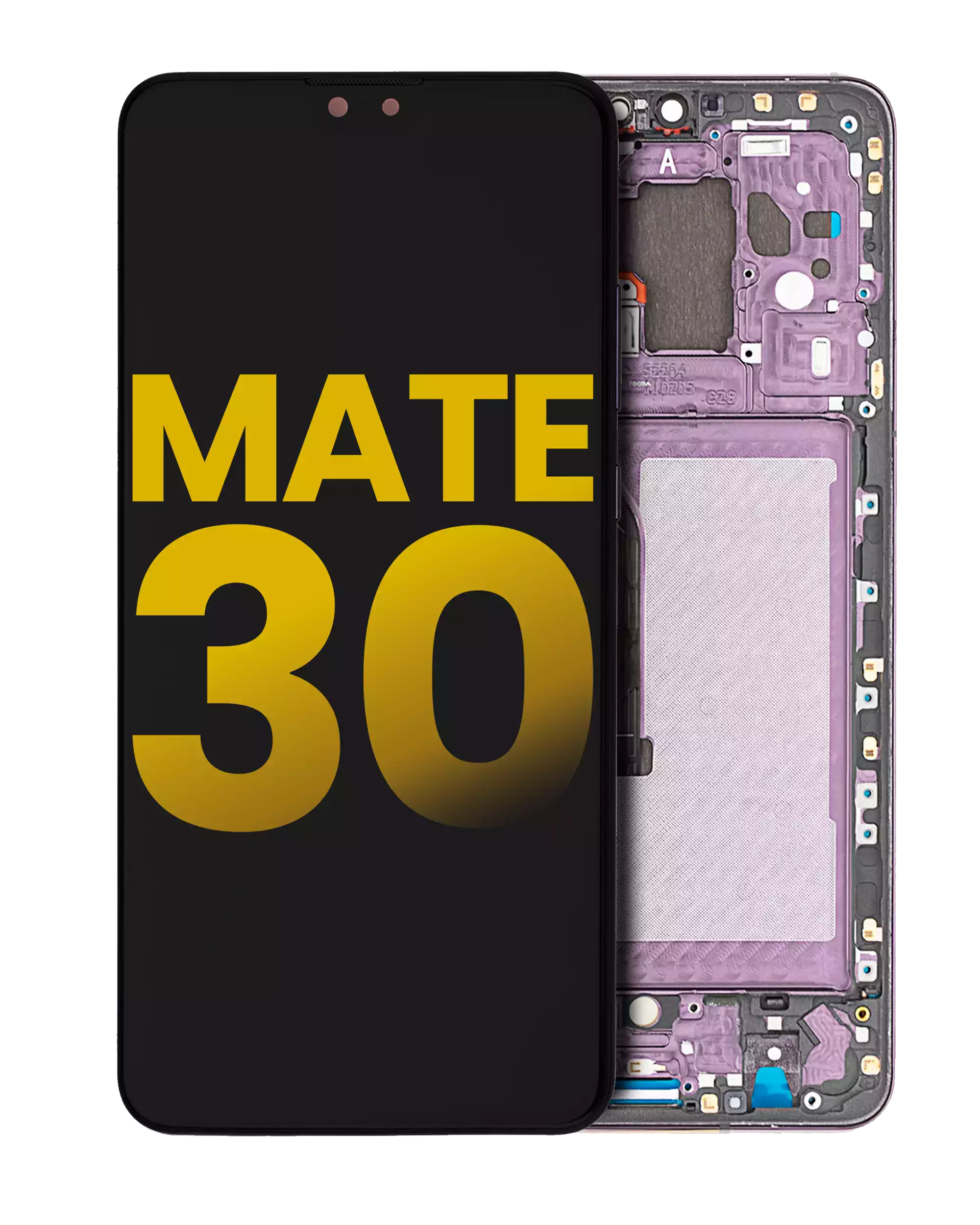 LCD Display with Frame for Huawei Mate 30 (Refurbished) (Purple)