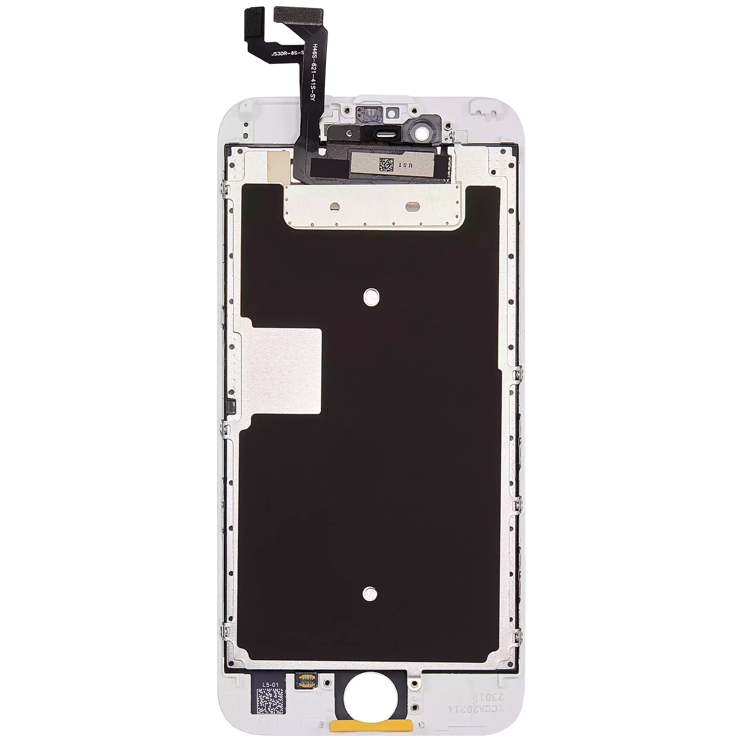 LCD Display with Steel Plate for iPhone 6S (Aftermarket) (White)