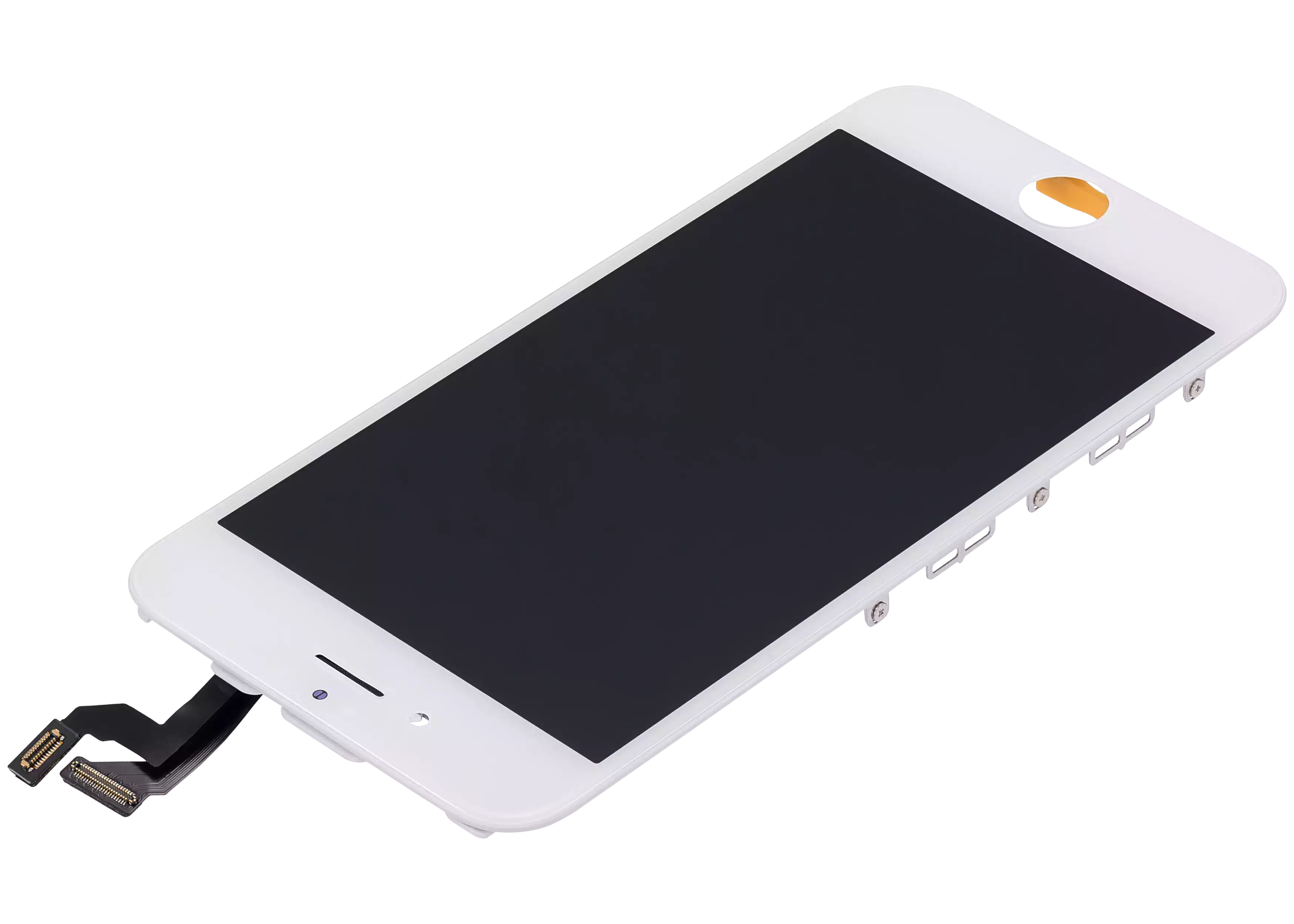 LCD Display with Steel Plate for iPhone 6S (Aftermarket) (White)