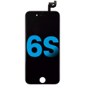 LCD-Display mit Stahlplatte für iPhone 6S (Aftermarket) (Schwarz)