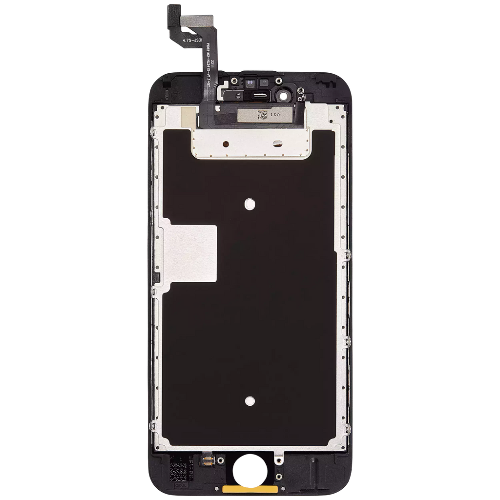 LCD-Display mit Stahlplatte für iPhone 6S (Aftermarket) (Schwarz)