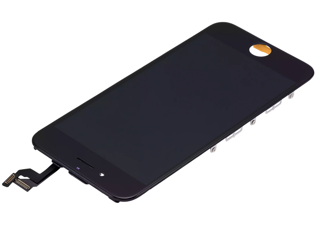 LCD-Display mit Stahlplatte für iPhone 6S (Aftermarket) (Schwarz)