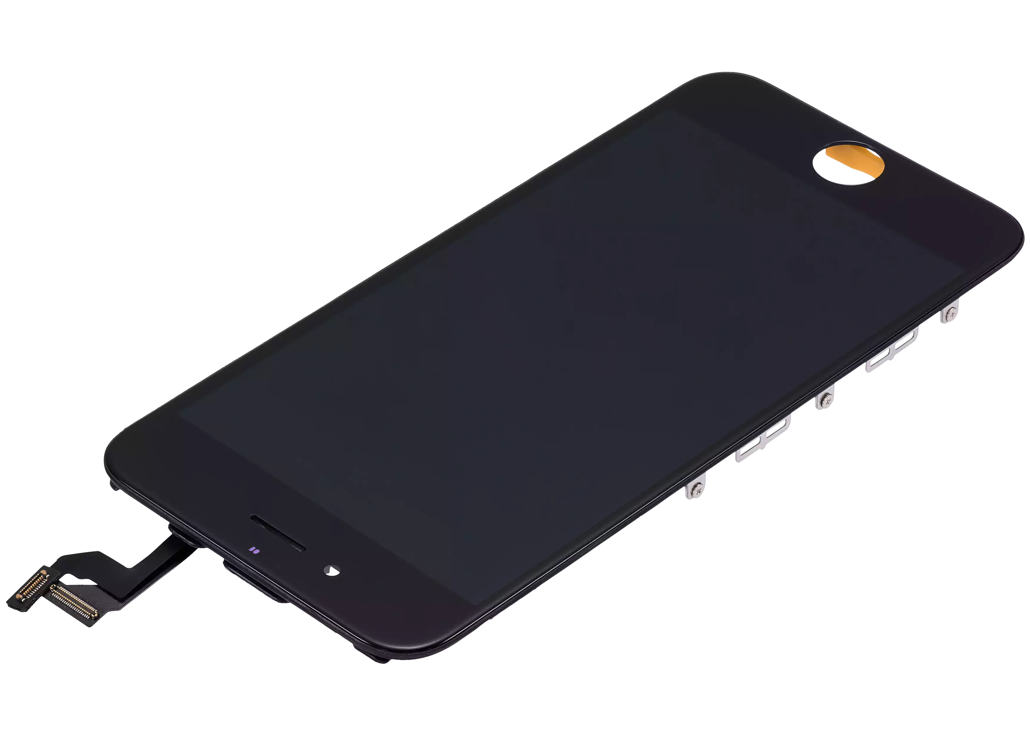 LCD-Display mit Stahlplatte für iPhone 6S (Aftermarket) (Schwarz)