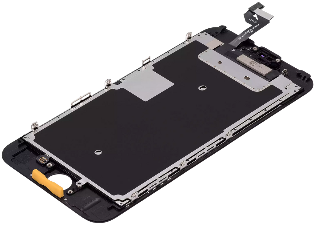 LCD-Display mit Stahlplatte für iPhone 6S (Aftermarket) (Schwarz)