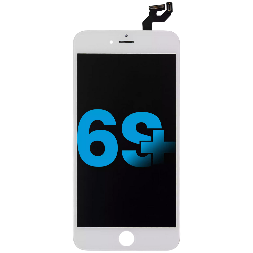 LCD Display with Steel Plate for iPhone 6S Plus (Aftermarket) – White