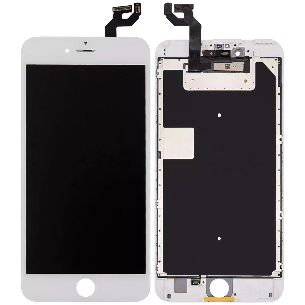 LCD Display with Steel Plate for iPhone 6S Plus (Aftermarket) – White
