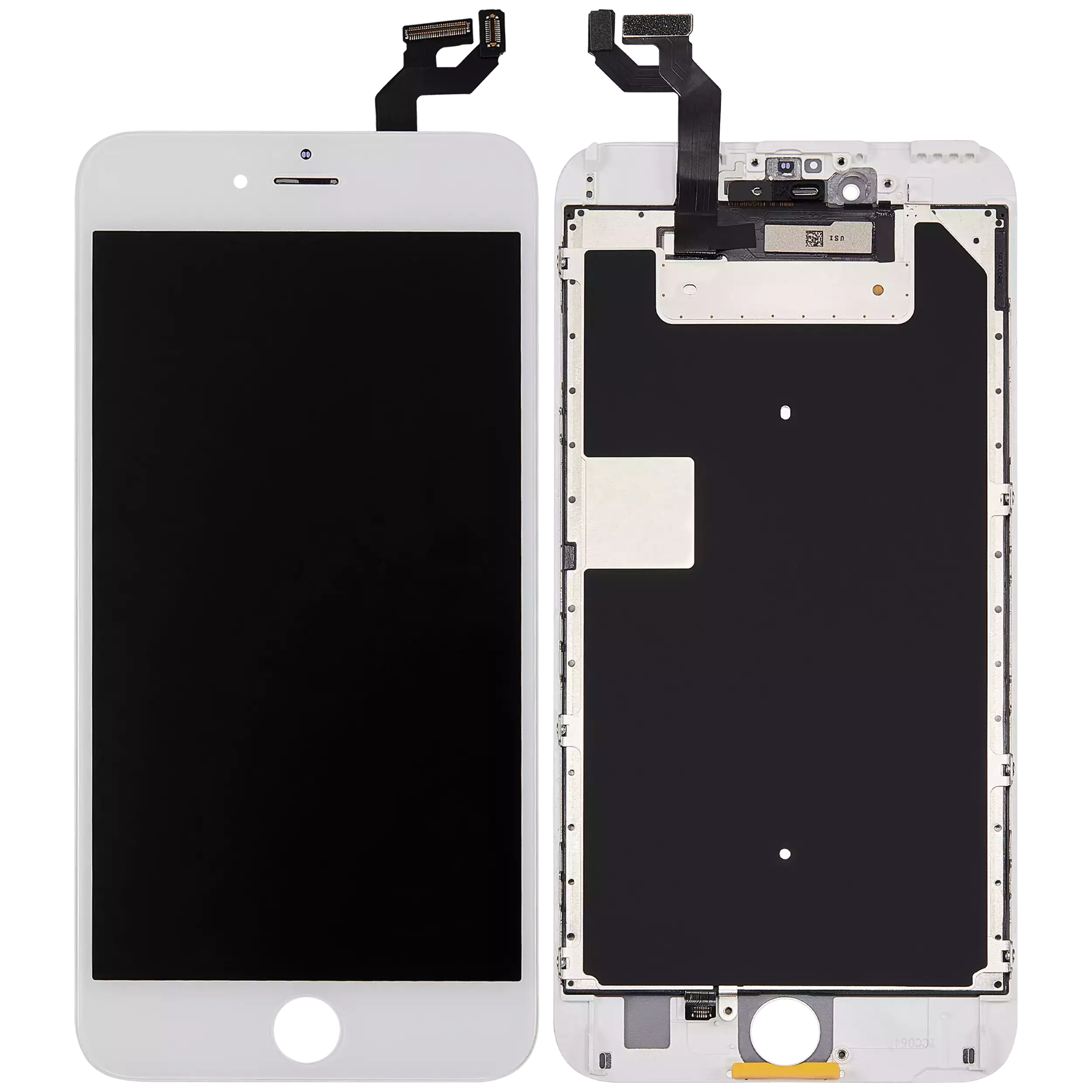 LCD Display with Steel Plate for iPhone 6S Plus (Aftermarket) – White