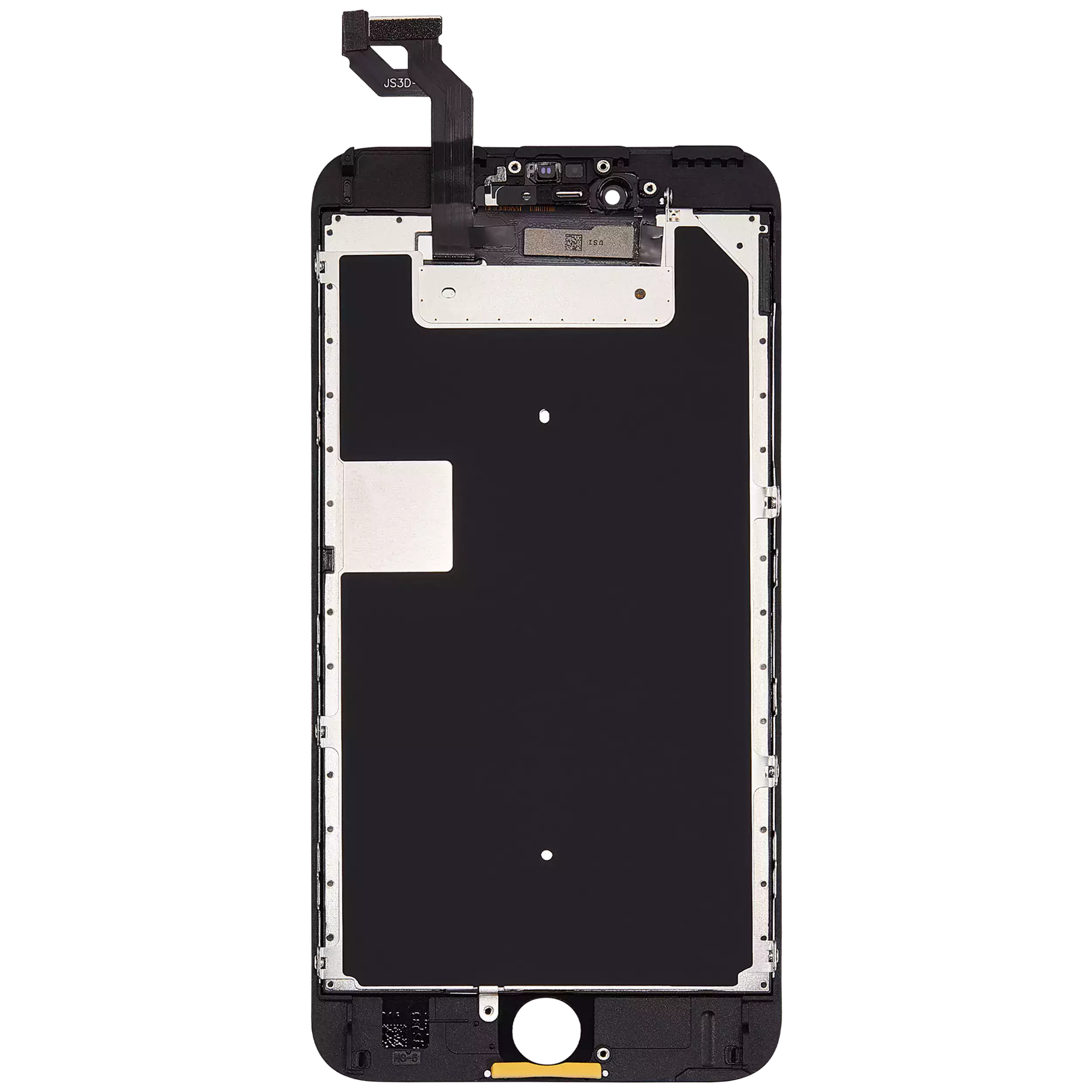 LCD-Display mit Stahlplatte für iPhone 6S Plus (Aftermarket) (Schwarz)