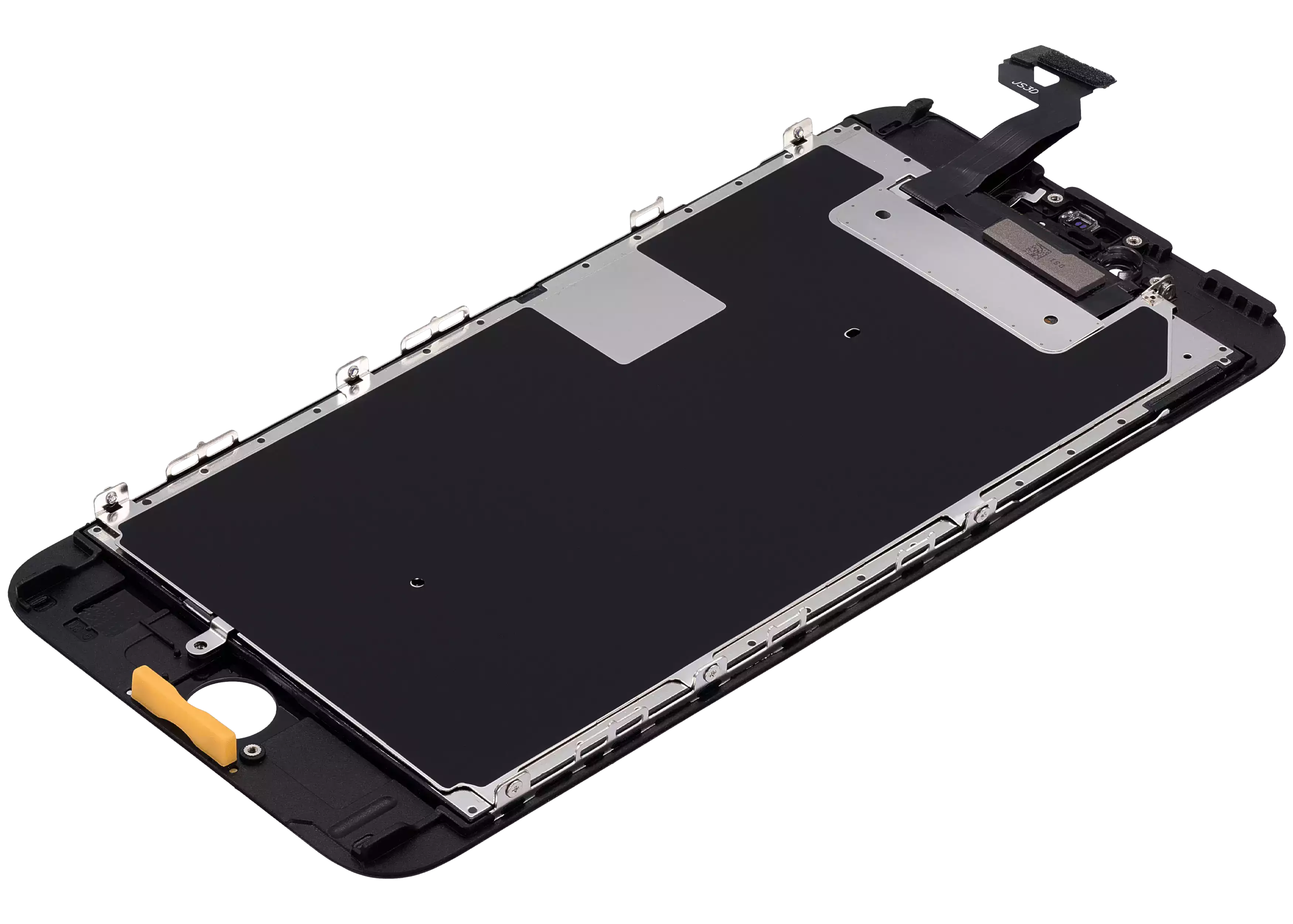 LCD-Display mit Stahlplatte für iPhone 6S Plus (Aftermarket) (Schwarz)