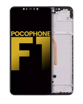 LCD Display with Frame for Xiaomi Pocophone F1 (Refurbished) (All Colors)