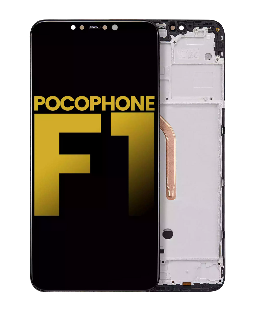 LCD Display with Frame for Xiaomi Pocophone F1 (Refurbished) (All Colors)