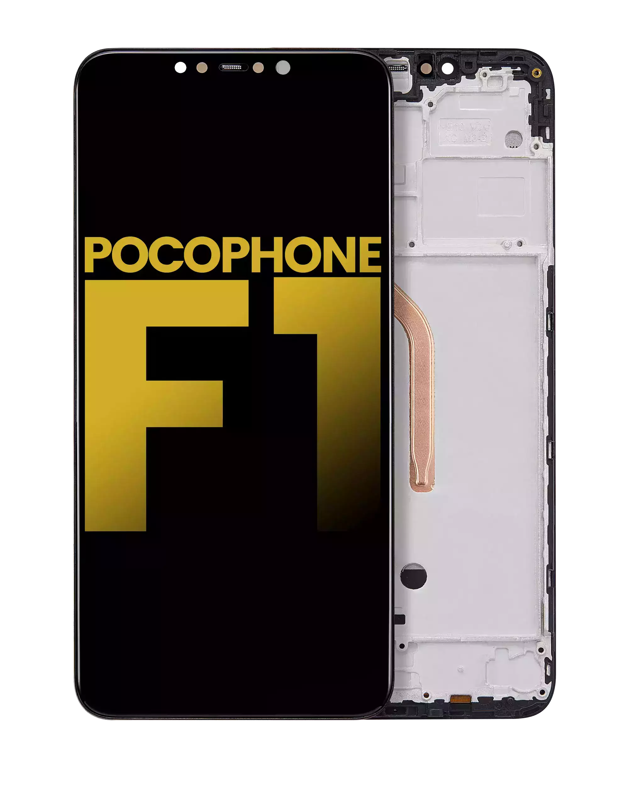 LCD Display with Frame for Xiaomi Pocophone F1 (Refurbished) (All Colors)