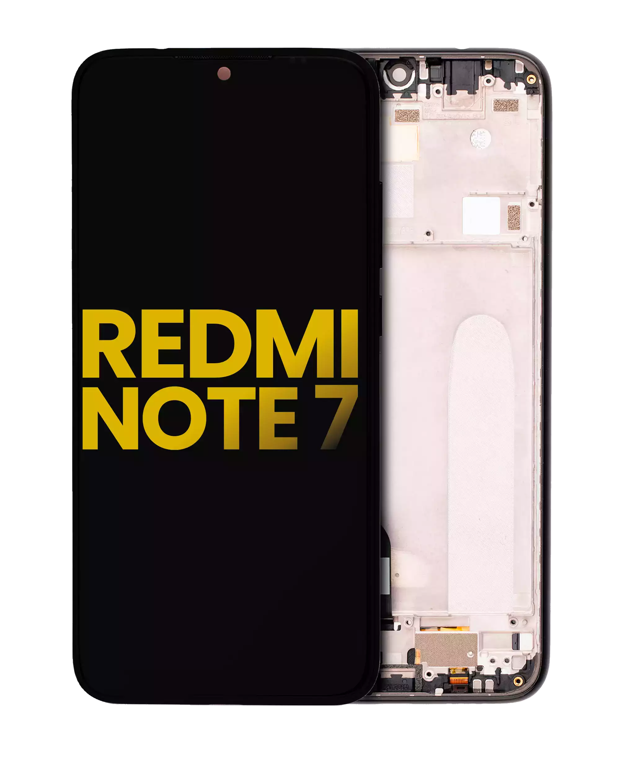 LCD mit Rahmen für Xiaomi Redmi Note 7/7 Pro (generalüberholt) Schwarz