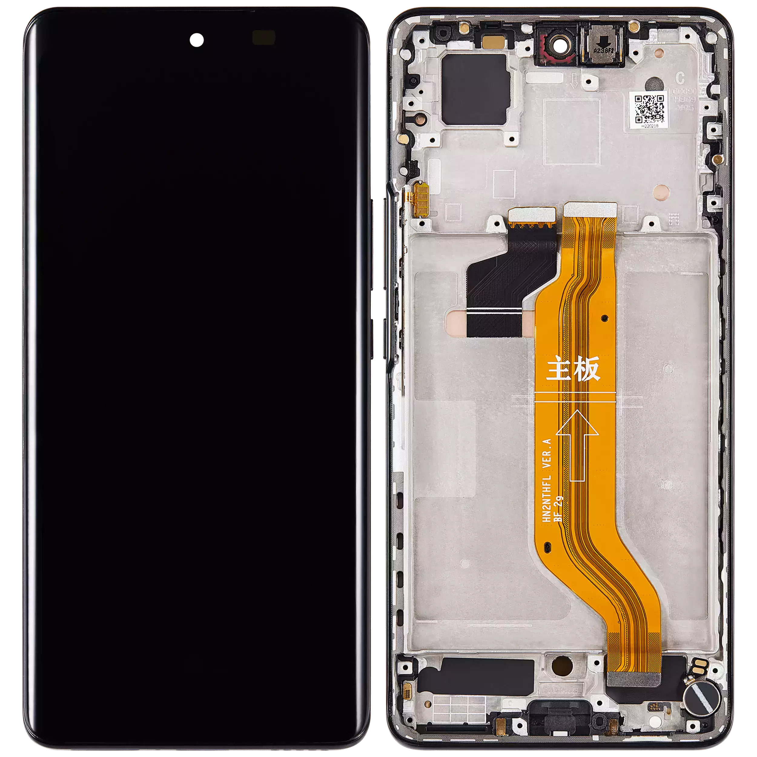 OLED-Display mit Rahmen für Honor 50 (Refurbished) (Midnight Schwarz)