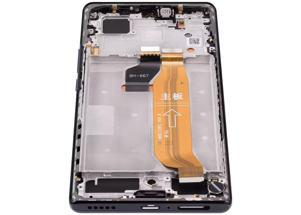 OLED-Display mit Rahmen für Honor 60 (Refurbished) (Schwarz)