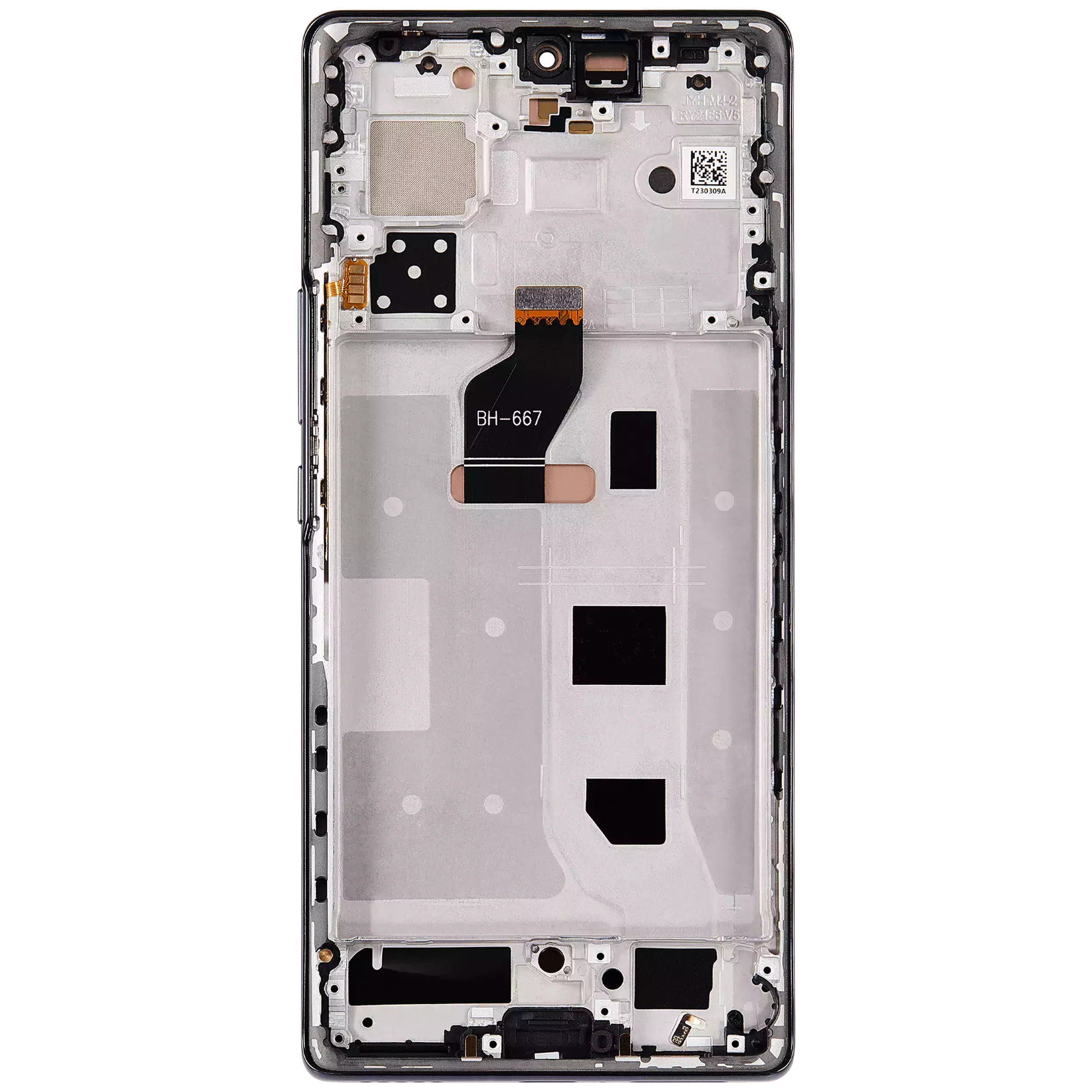 OLED-Display mit Rahmen für Honor 70 (Refurbished) (Midnight Schwarz)