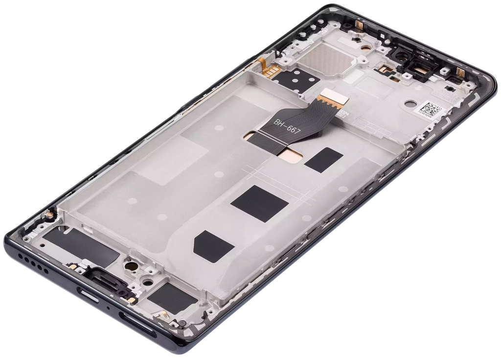 OLED-Display mit Rahmen für Honor 70 (Refurbished) (Midnight Schwarz)