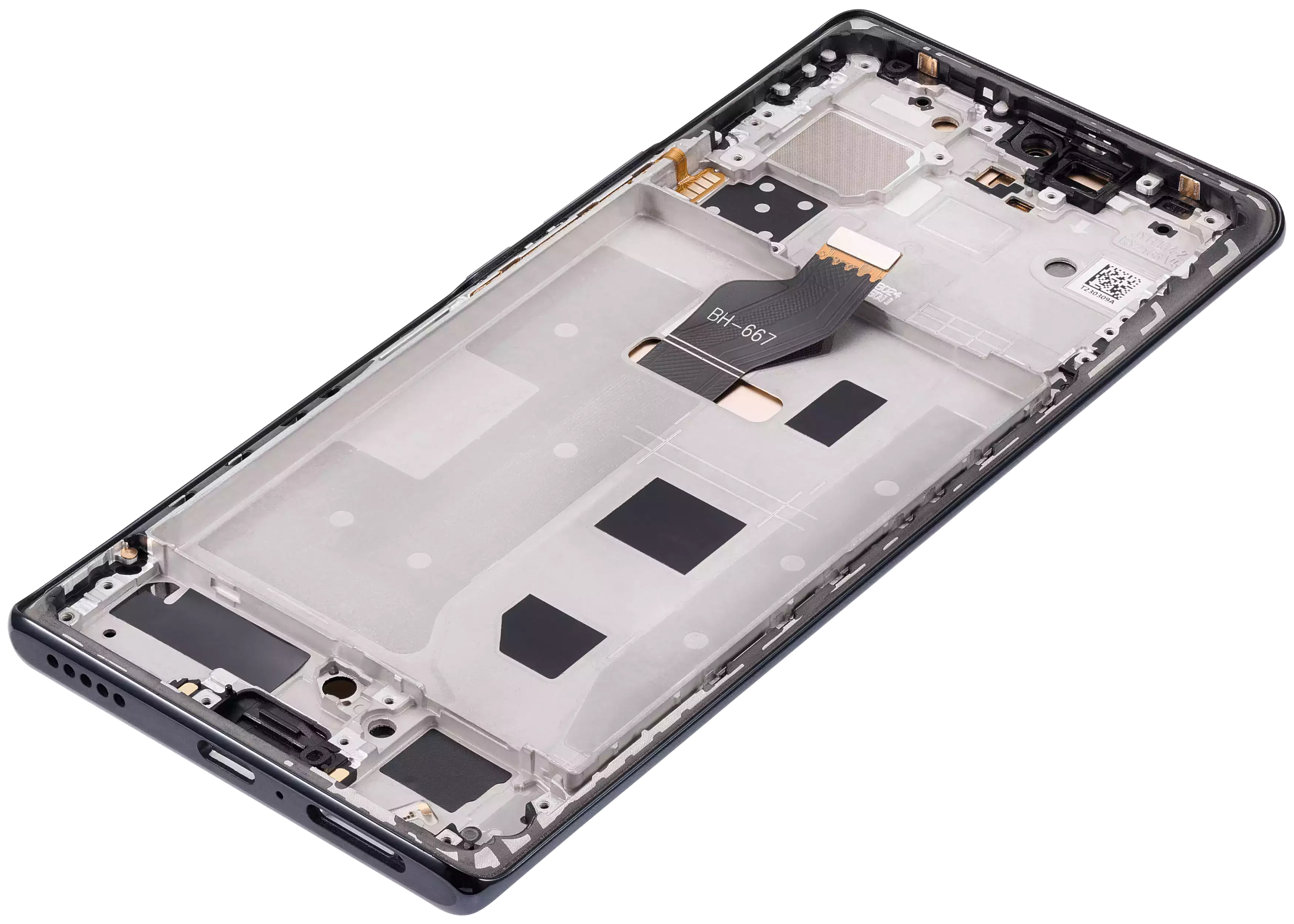 OLED-Display mit Rahmen für Honor 70 (Refurbished) (Midnight Schwarz)