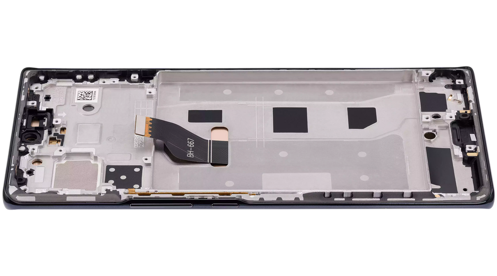 OLED-Display mit Rahmen für Honor 70 (Refurbished) (Midnight Schwarz)
